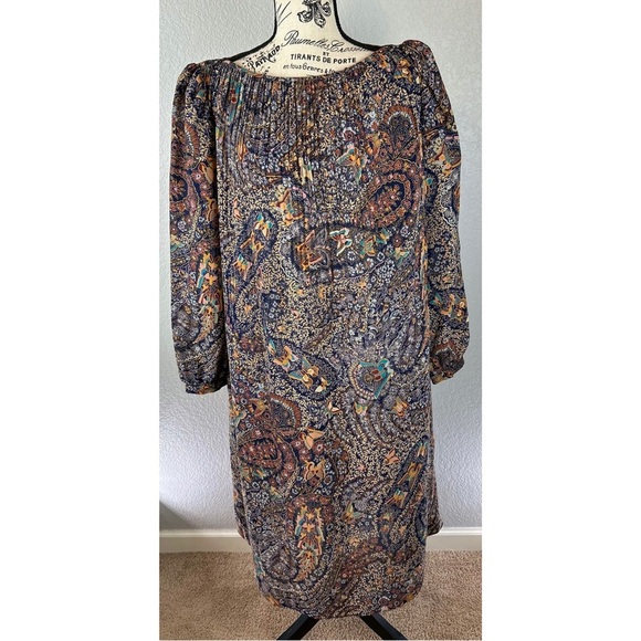 Vintage Dresses & Skirts - Vintage 70's California Girl Clothing Brand Boho Paisley Print Dress